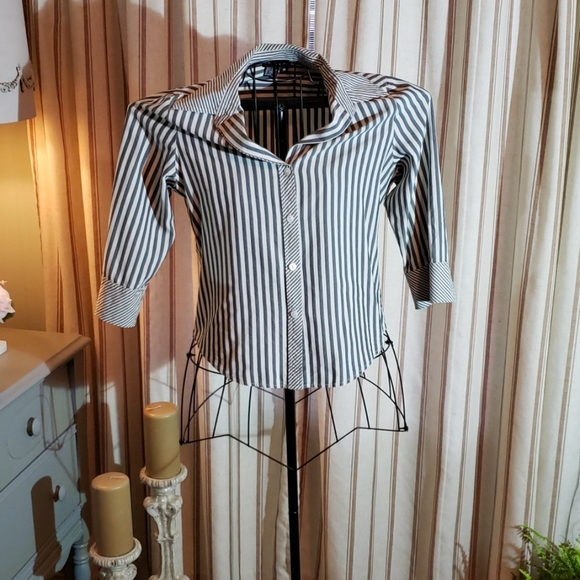 Tracy M. Silk Shirt Blouse Size Medium - Picture 1 of 6